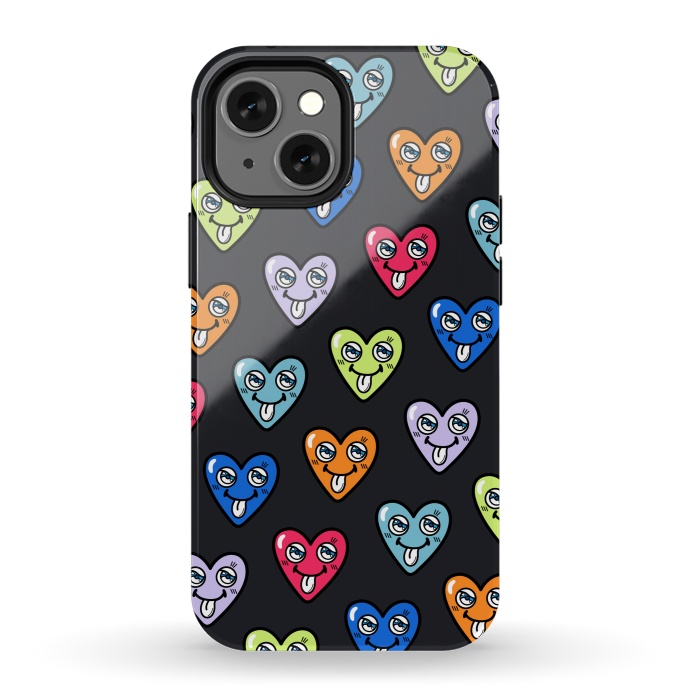 iPhone 13 mini StrongFit LOVE HEARTS by Michael Cheung
