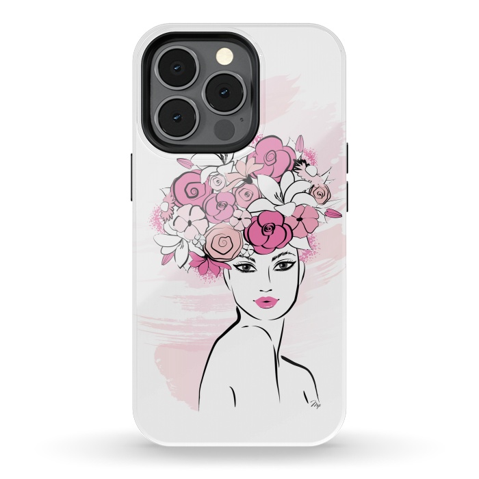 iPhone 13 pro StrongFit Flower Crown Girl by Martina