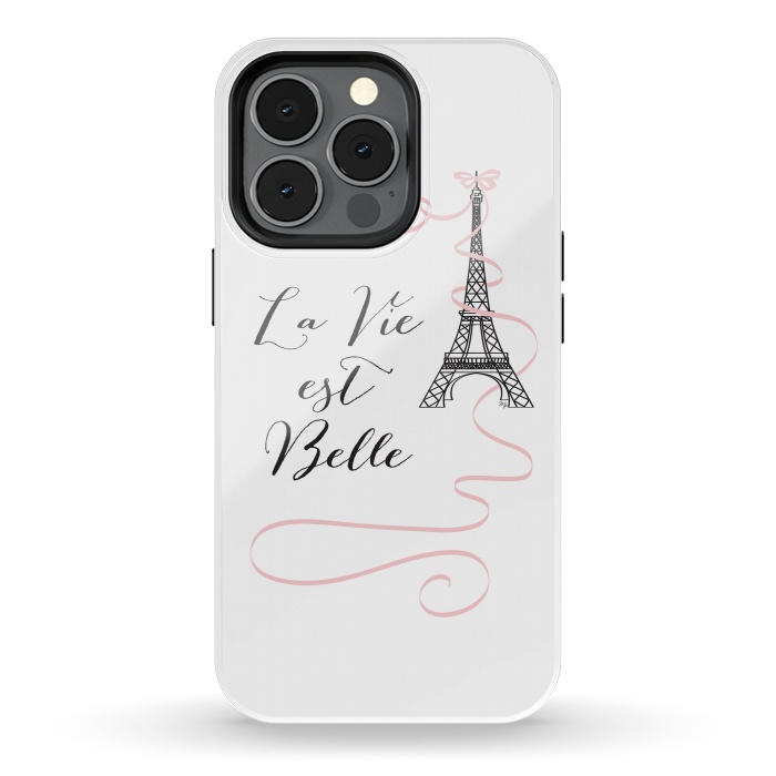 iPhone 13 pro StrongFit Eiffel Tower Quote by Martina