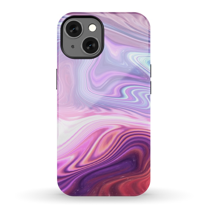 iPhone 13 StrongFit Purple Marble by Martina