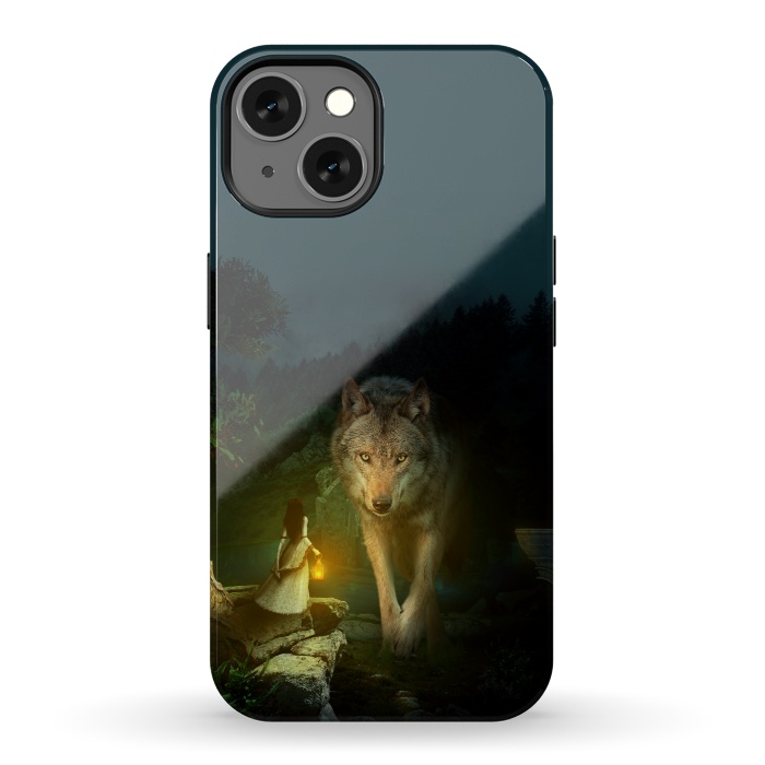 iPhone 13 StrongFit The Wolf by Riza Peker