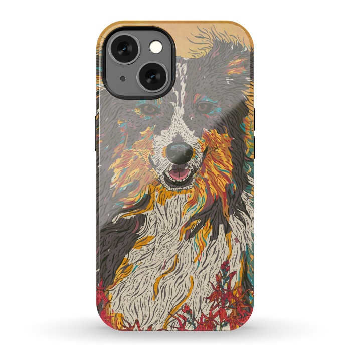 iPhone 13 StrongFit Border Collie by Lotti Brown