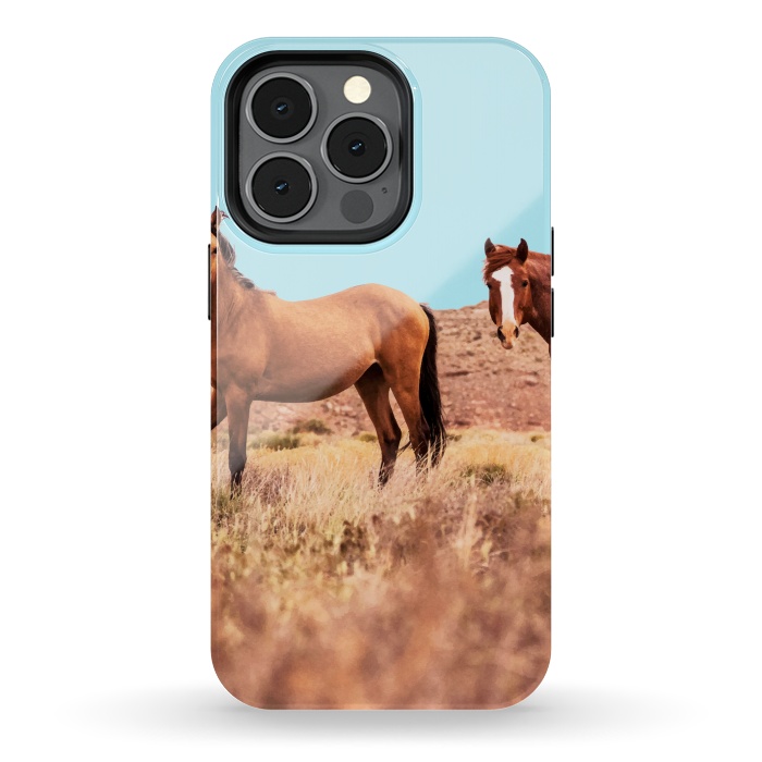 iPhone 13 pro StrongFit Horses by Uma Prabhakar Gokhale