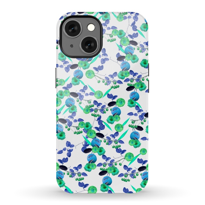 iPhone 13 StrongFit Fruity Floral (Green) by Zala Farah
