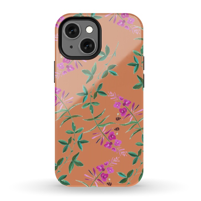 iPhone 13 mini StrongFit Floral Vines V2. by Zala Farah