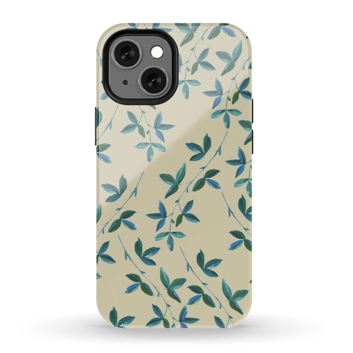 iPhone 13 mini StrongFit Green Vines 2 by Zala Farah