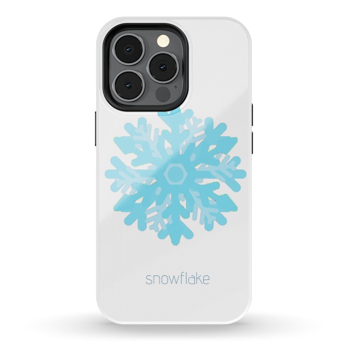 iPhone 13 pro StrongFit Snowflake -light blue by Bettie * Blue