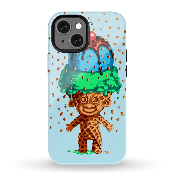 iPhone 13 mini StrongFit Peanut Rain by Santiago Sarquis 