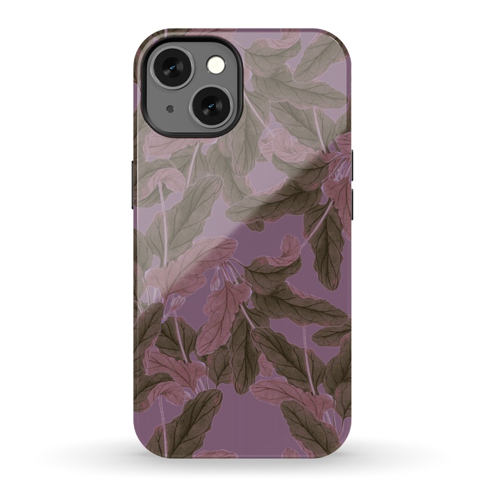 iPhone 13 StrongFit Purple Bushes by Zala Farah