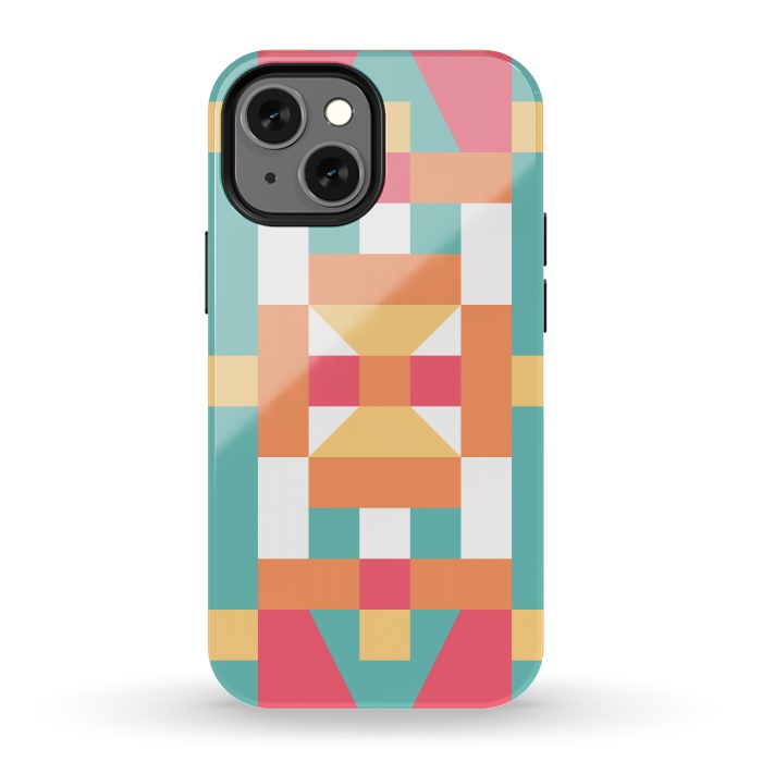 iPhone 13 mini StrongFit Candy Land (by Color Blocks) by Zala Farah