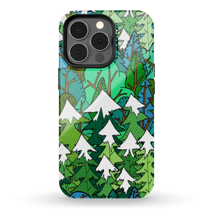 iPhone 13 pro StrongFit Winter's Forest by Steve Wade (Swade)