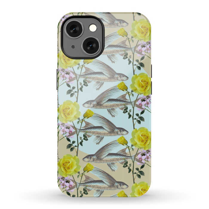 iPhone 13 StrongFit Floral Fishies by Zala Farah