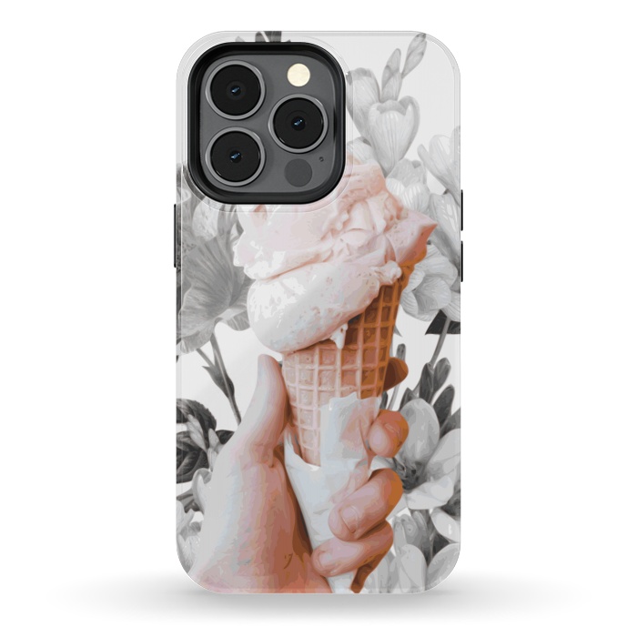 iPhone 13 pro StrongFit Floral Ice-Cream by Zala Farah