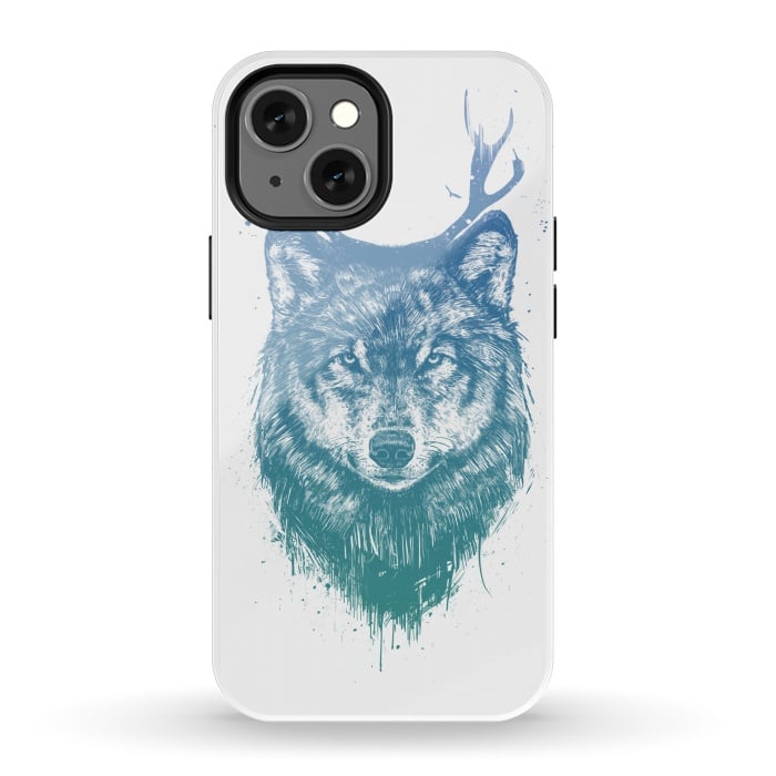 iPhone 13 mini StrongFit Deer wolf by Balazs Solti