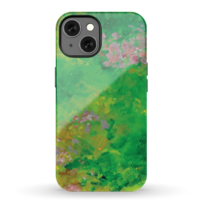 iPhone 13 StrongFit Impressionist Meadow by Zoe Charlotte