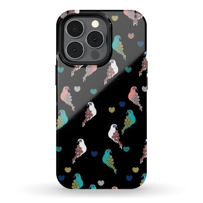 iPhone 13 pro StrongFit CUTIE BIRDS by Michael Cheung