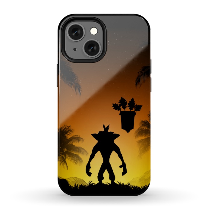 iPhone 13 mini StrongFit Protector of the island by Denis Orio Ibañez