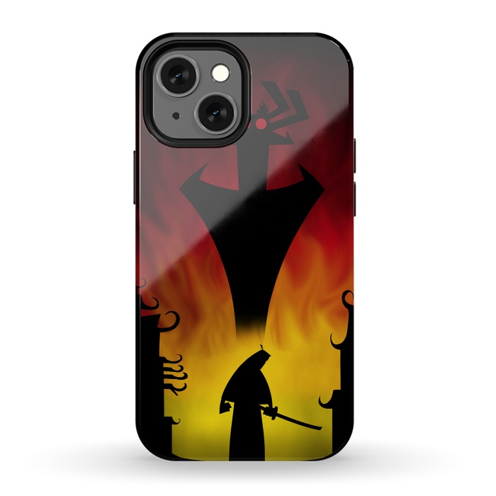 iPhone 13 mini StrongFit Fighting the Darkness by Denis Orio Ibañez
