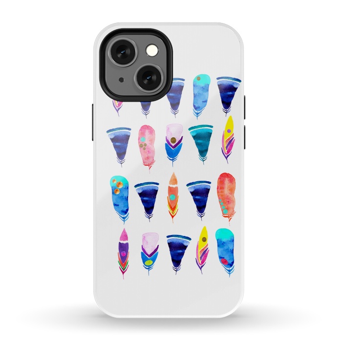 iPhone 13 mini StrongFit Candy Feather by Amaya Brydon