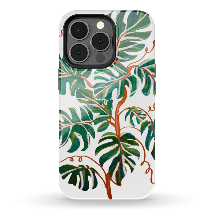 iPhone 13 pro StrongFit Monstera Deliciosa by Uma Prabhakar Gokhale