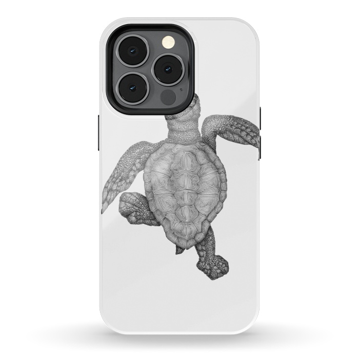 iPhone 13 pro StrongFit Baby Sea Turtle by ECMazur 