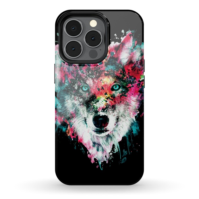 iPhone 13 pro StrongFit Wolf by Riza Peker