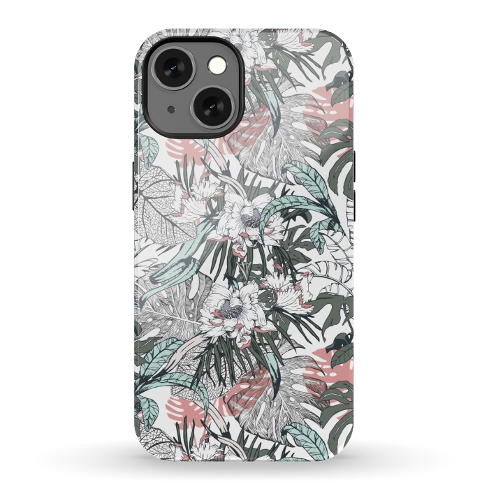 iPhone 13 StrongFit Tropical wild jungle paradise by Mmartabc