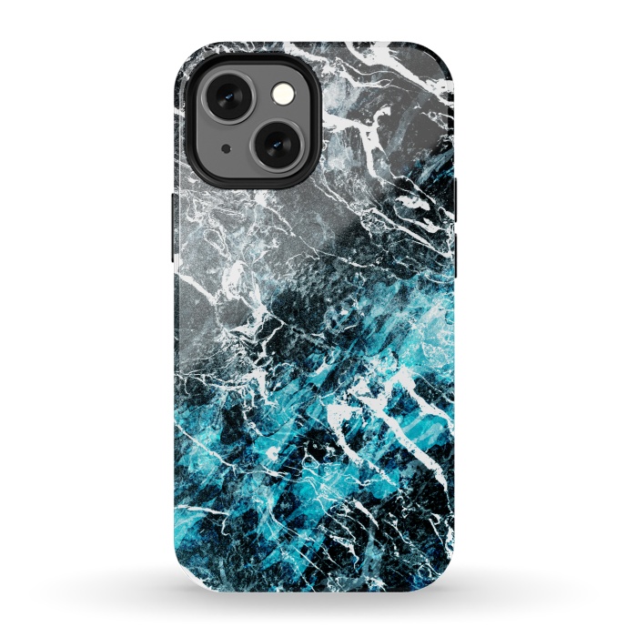 iPhone 13 mini StrongFit Frozen Waves by Steve Wade (Swade)