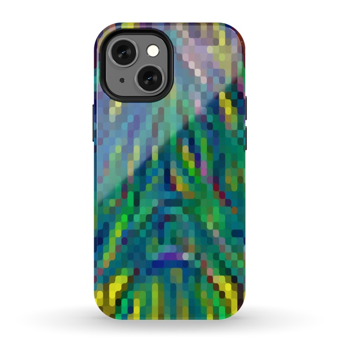 iPhone 13 mini StrongFit Pixelated Motley by Dhruv Narelia