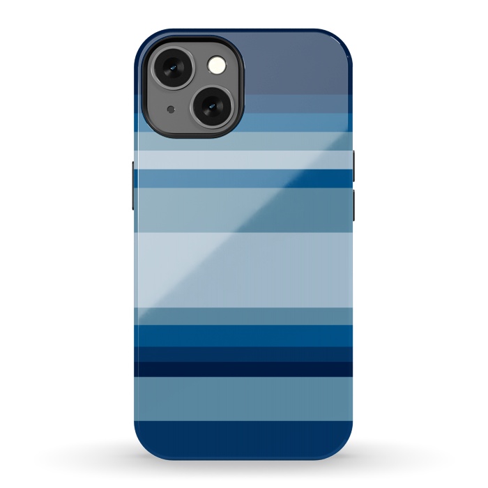 iPhone 13 StrongFit Blue stripes by Dhruv Narelia
