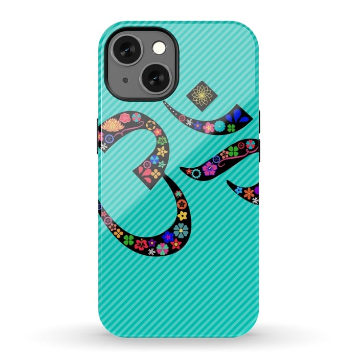 iPhone 13 StrongFit floral om designs by MALLIKA