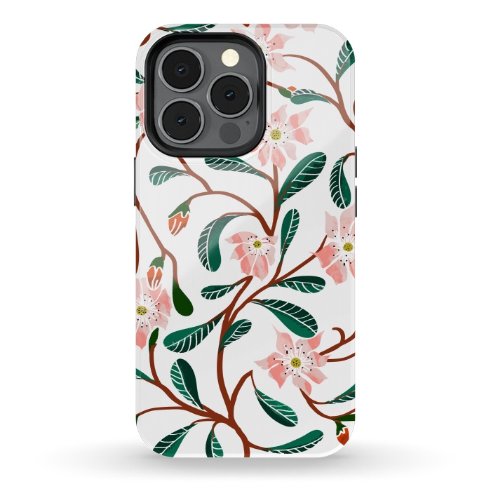 iPhone 13 pro StrongFit Floral Deco by Uma Prabhakar Gokhale