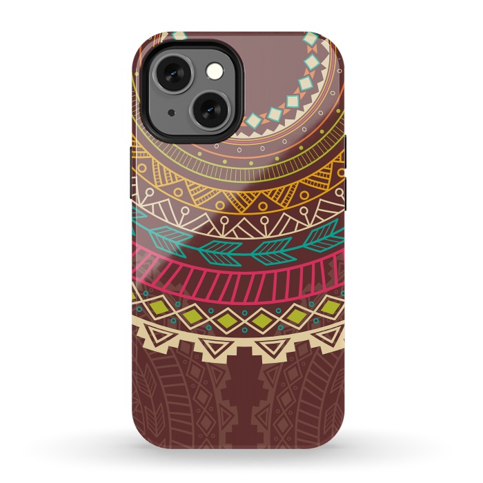 iPhone 13 mini StrongFit Aztec design by Jelena Obradovic