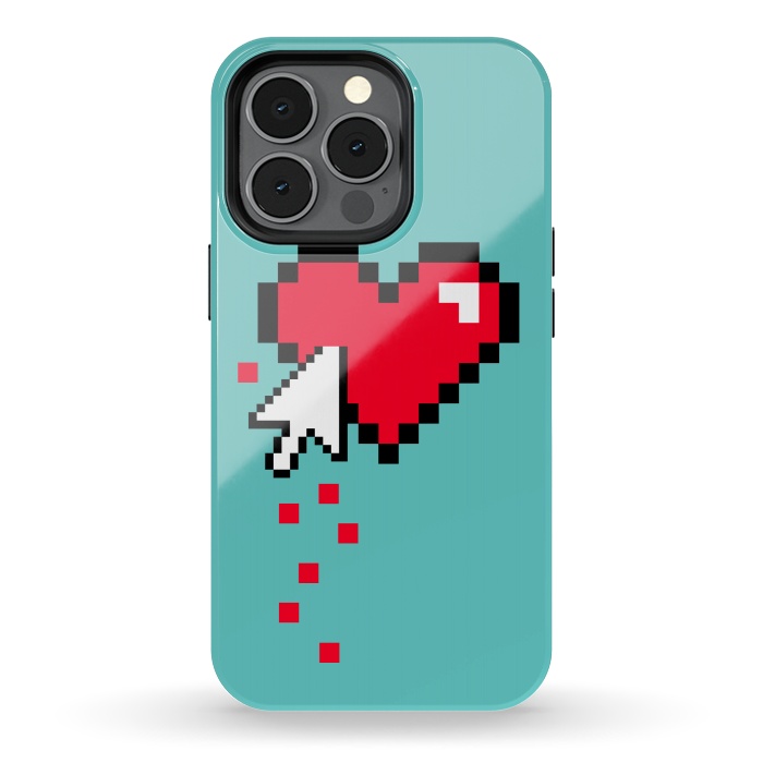 iPhone 13 pro StrongFit Broken 8 bits Heart I by Dellán
