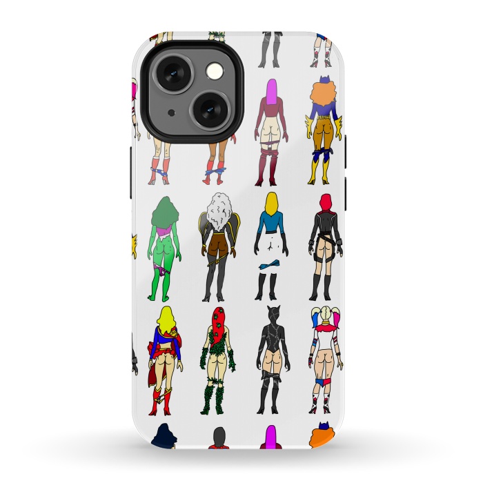 iPhone 13 mini StrongFit Superhero Butts - Girls by Notsniw