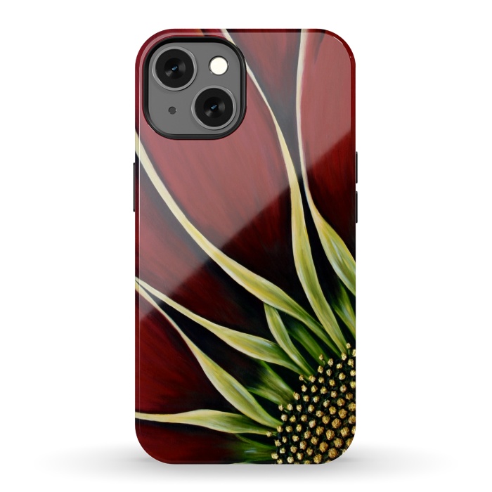 iPhone 13 StrongFit Red Gazania II by Denise Cassidy Wood