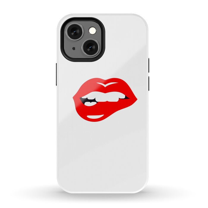 iPhone 13 mini StrongFit Lip bite by Dhruv Narelia