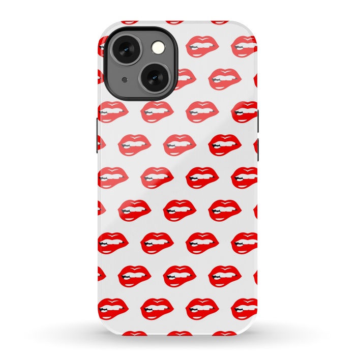 iPhone 13 StrongFit Lip Bite Pattern by Dhruv Narelia