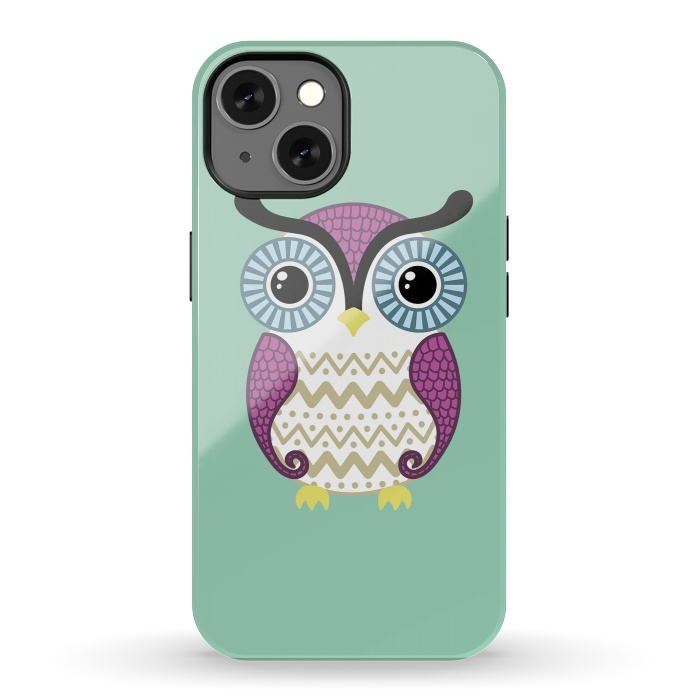 iPhone 13 StrongFit Cute owl by Laura Nagel