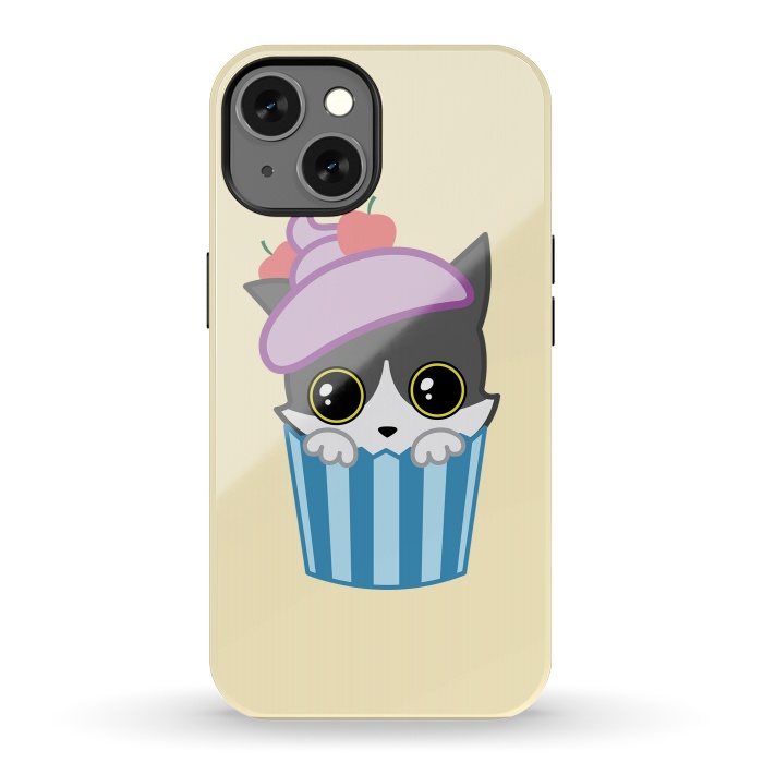 iPhone 13 StrongFit Cupcake kitty by Laura Nagel