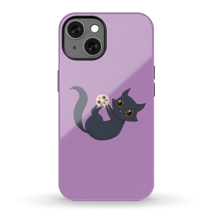 iPhone 13 StrongFit Kitty sugar skull by Laura Nagel