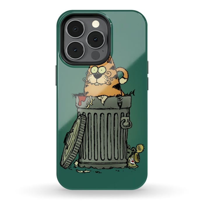 iPhone 13 pro StrongFit Stray Cat by Mangulica