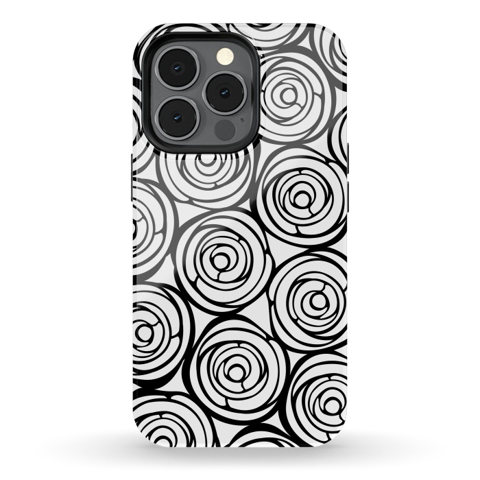 iPhone 13 pro StrongFit Black Roses by Julia Grifol