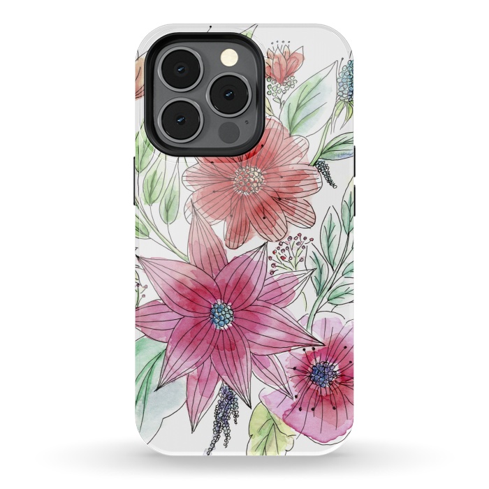iPhone 13 pro StrongFit Wild flowers by Julia Grifol