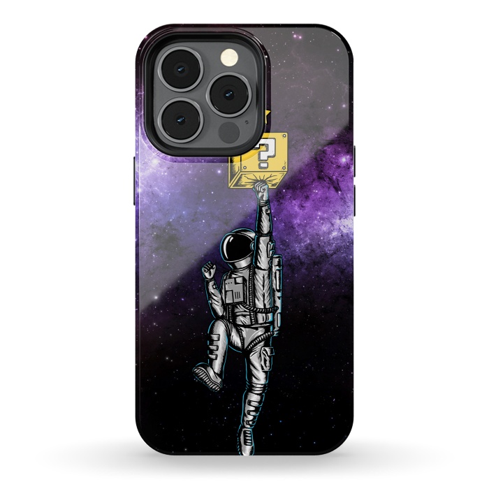 iPhone 13 pro StrongFit Astronaut and Star by Coffee Man