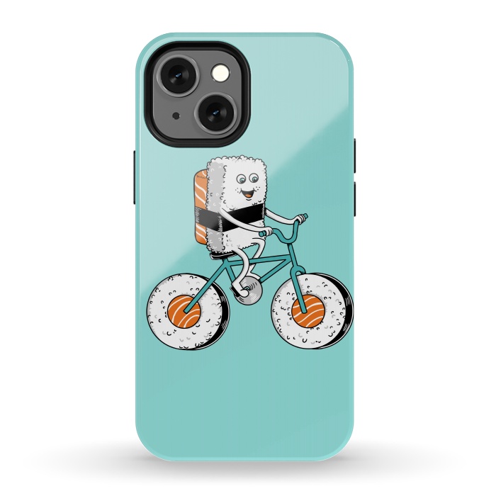 iPhone 13 mini StrongFit Sushi Bicycle by Coffee Man