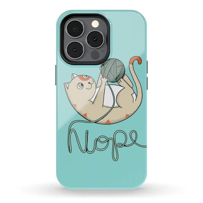 iPhone 13 pro StrongFit Cat nope 2 by Coffee Man