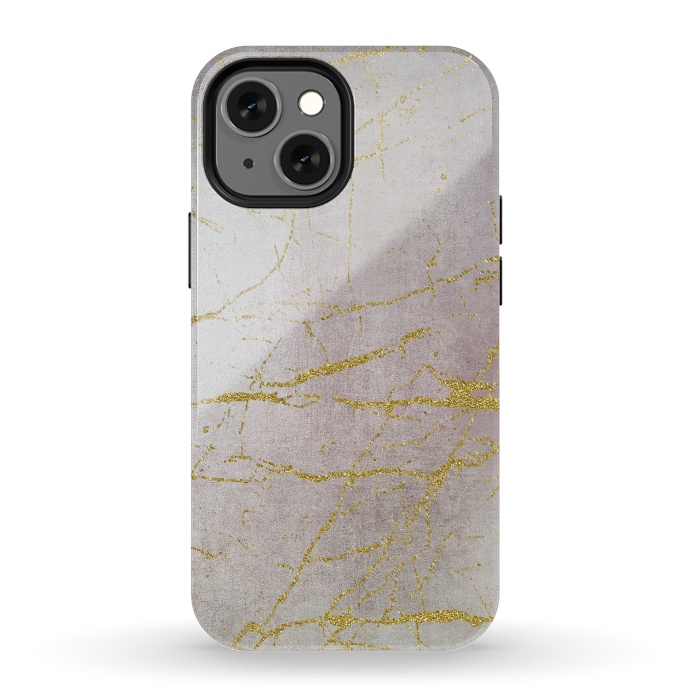 iPhone 13 mini StrongFit Rose Gold Glamour Marble 2 by Andrea Haase