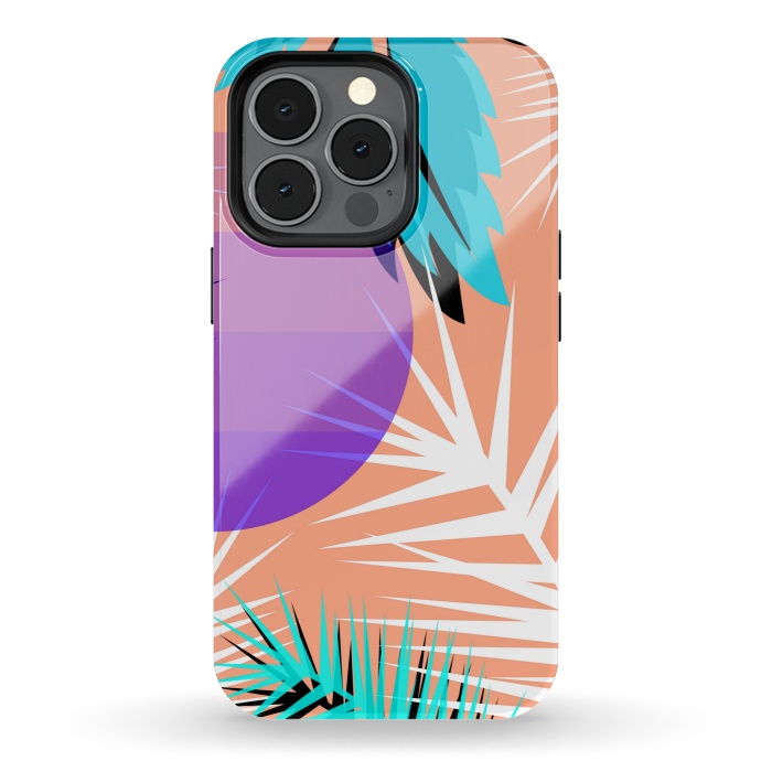 iPhone 13 pro StrongFit tropical pattern by MALLIKA