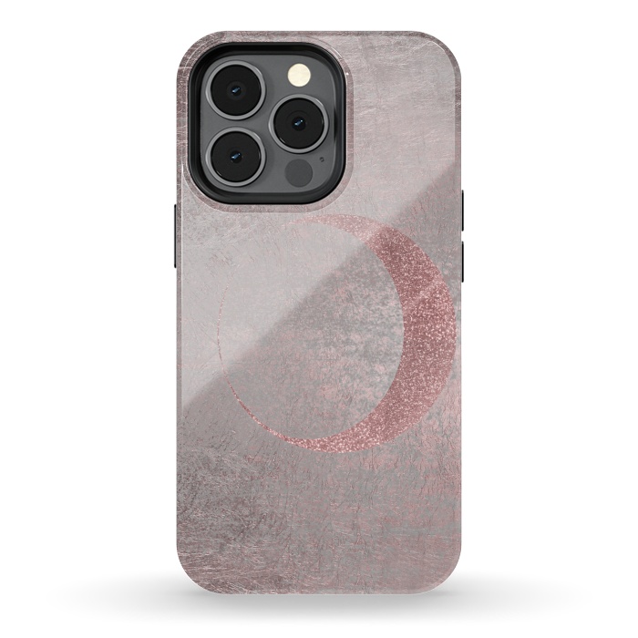 iPhone 13 pro StrongFit Rose Gold Half Moon 2 by Andrea Haase